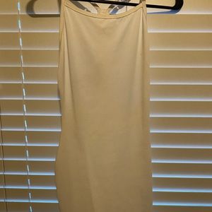 White Knee Length Dress